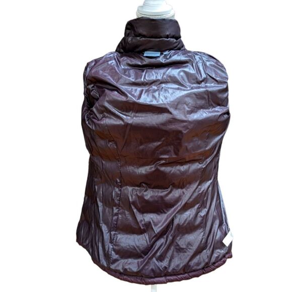 Athleta Women's Purple DownAbout Asymmetrical Zip Quilted Puffer Jacket Size XS - Picture 8 of 10